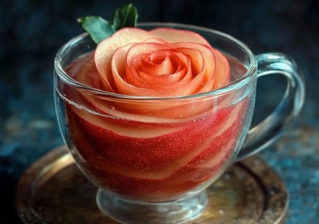 Розы из яблок превращаются в ароматный чай — такое возможно? Еще как — вот рецепт моего любимого осеннего напитка