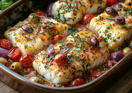 Готовлю рыбу по-сицилийски — трачу всего полчаса и получаю ароматное блюдо на обед или ужин