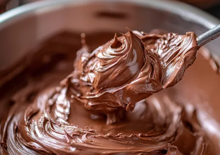 Торт как из кондитерской: шоколадный творожный крем за 5 минут