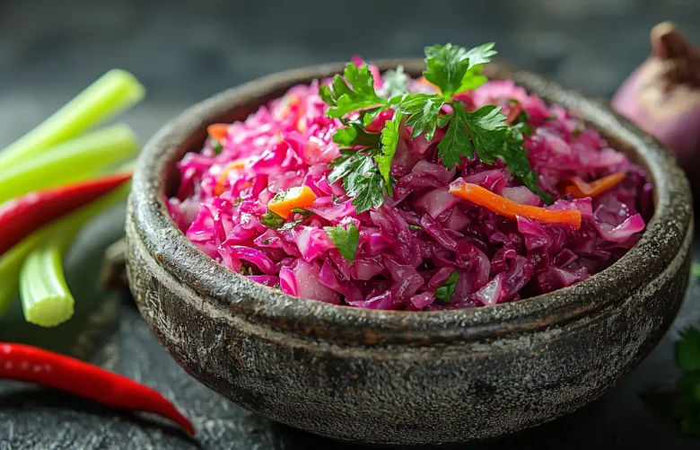 Капуста по-грузински со свеклой: простой рецепт