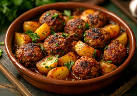 Превращаю фарш в ароматный измир кефтеси — сытный ужин, который готовится в одной сковороде