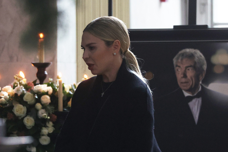 Певица Пелагея на церемонии прощания с телеведущим Юрием Николаевым