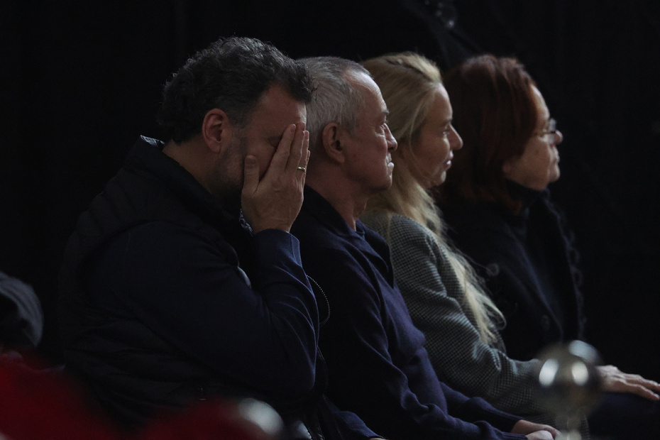 Церемония прощания с телеведущим Юрием Николаевым на Троекуровском кладбище в Москве