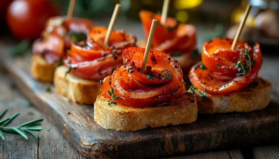 Канапе с перцем: просто и вкусно