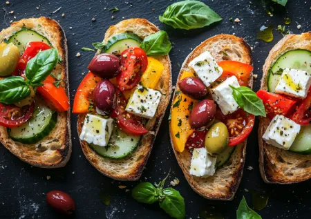 Канапе «Средиземноморский микс»: готовим простую закуску за 15 минут!