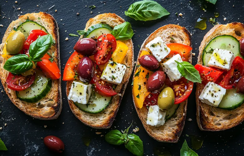 Канапе по-средиземноморски: простой рецепт