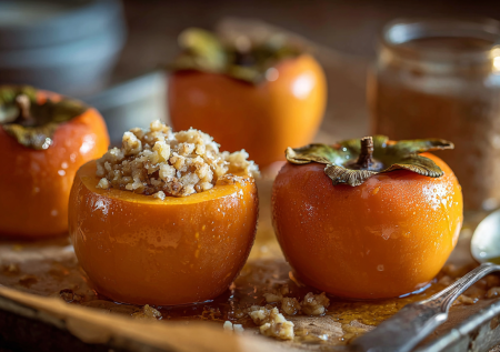 Секреты запеченной хурмы с медом и мускатом для уютного вечера