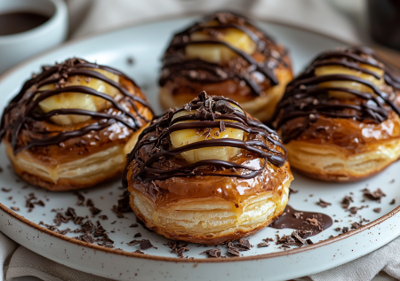 Обожаю готовить эти слойки к кофе — хрустящая выпечка с тающей шоколадной сердцевиной