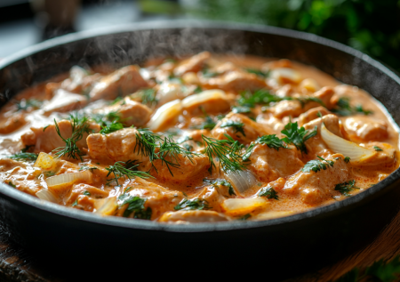 Чикенстроганов по-домашнему — хит на кухне: обалденная куриная подлива в сливках — идеально и на простой ужин, и даже на праздник