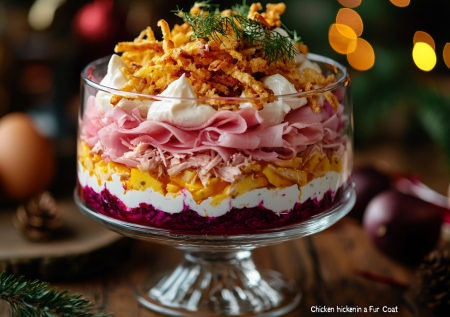 Новый год время вкусно есть: готовим майонезную вкуснятину «Куриная шубка» — хитовый салат гости сметают первым