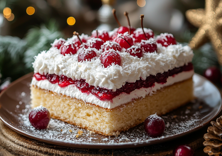 Новогодний кекс с кремом «Снежок»: воздушное чудо на праздничном столе — готовится на скорую руку