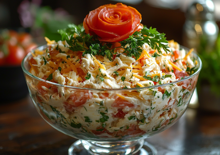 Салат «Минутка» с крабовыми палочками: приготовите быстрее, чем прочитаете рецепт