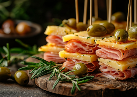 Закуска из нарезки колбасы и сыра: простой вариант оригинальной подачи на стол