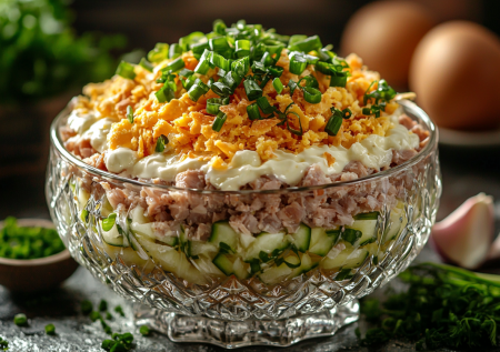 Забытый советский хит: салат «Северный» с печенью трески — гости будут в шоке от этой роскоши вкусов