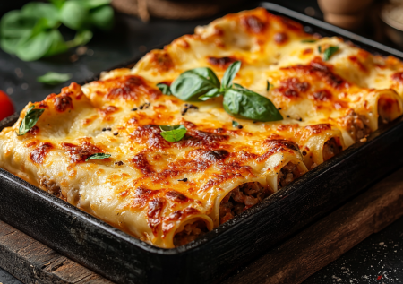 Каннеллони тают во рту с этой начинкой: томленый соус из фарша для нереального ужина