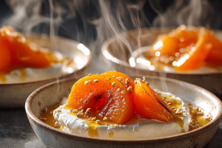 Горячая хурма с творогом: рецепт