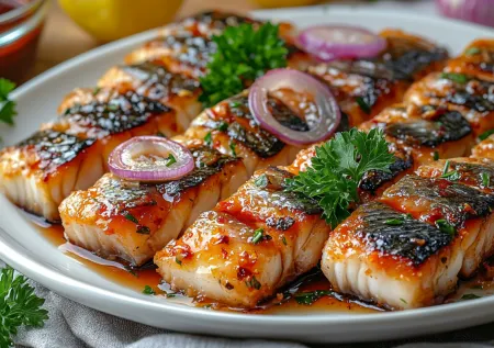 Скумбрия, маринованная в кетчупе! Очень просто и вкусно