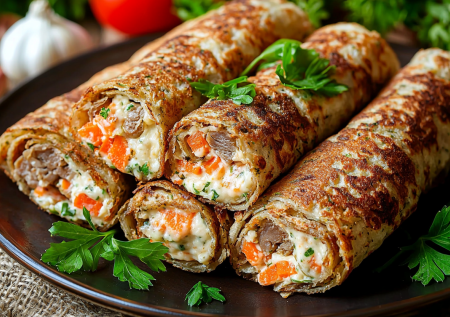 Печень в таком виде обожают даже дети: готовим печеночные рулетики — а еще они обалденно вкусные и подойдут как закуска на праздник