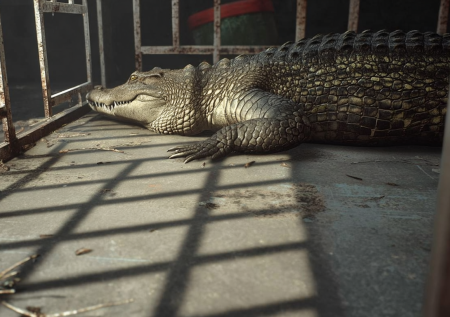 Региональных телевизионщиков обвинили в жестоком содержании крокодила