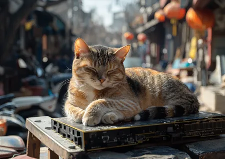 Сотни кошек «захватили» криптоферму в Китае