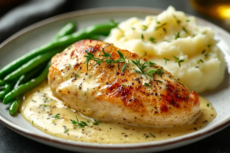 Ресторанный рецепт курицы в сливочном соусе для домашнего ужина