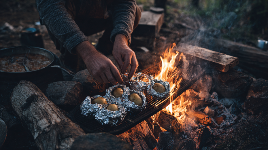Картошка в углях: простой и вкусный гарнир