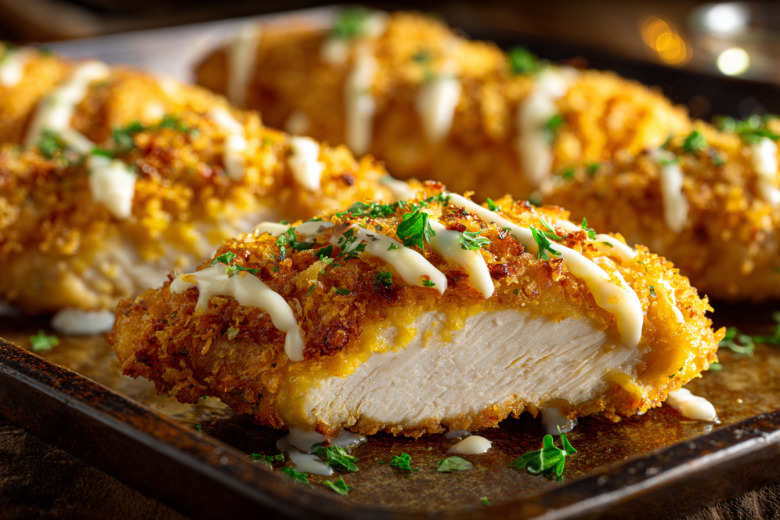 Рецепт сочного куриного филе в духовке с майонезом