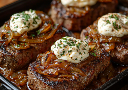 Мясо под сметанной шубой: простой вариант ужина со свининой без маринования