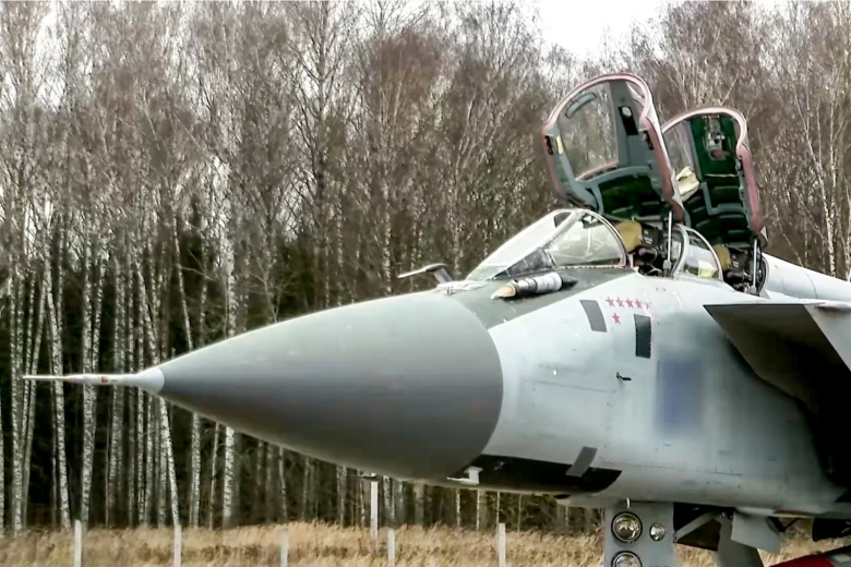 Российский истребитель МиГ-31, который пыталось угнать ГУР МО Украины