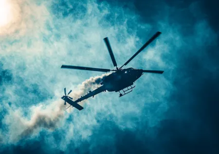 Момент падения вертолета у грузино-азербайджанской границы попал на видео