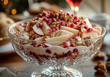 Салат «Искушение» с гранатом и яблоком: свежий и одновременно сытный — простой рецепт