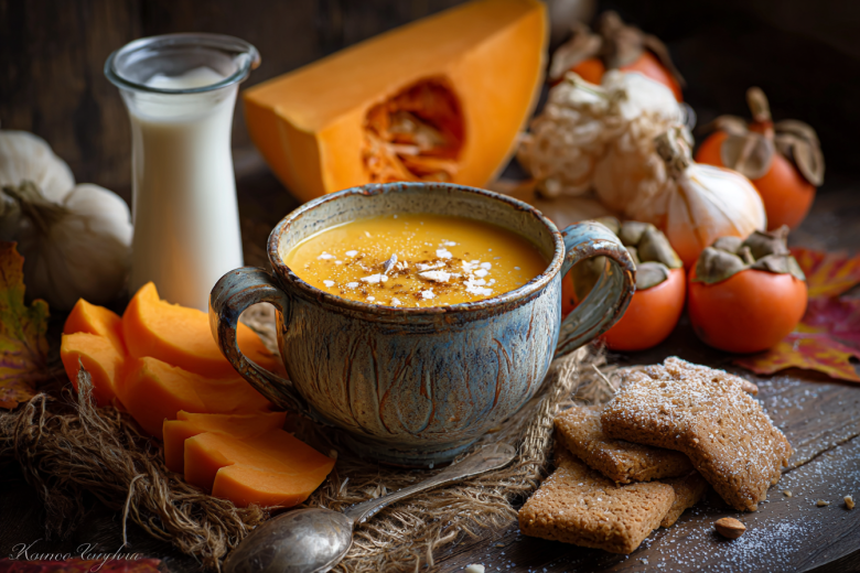Не просто тыквенный суп: добавляем хурму и пряник для идеального вкуса