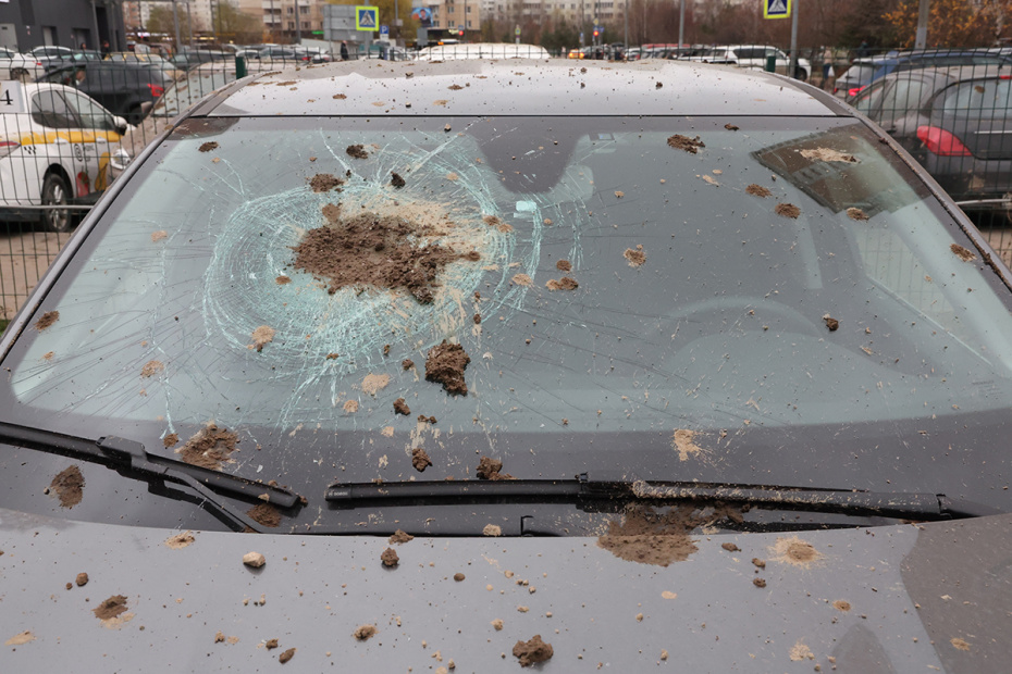 Обрушение конструкции демонтируемого горнолыжного комплекса «Снежком» на проезжую часть в Красногорске