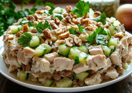 Невероятное сочетание продуктов: слоеный салат «Бандерас» на Новый год