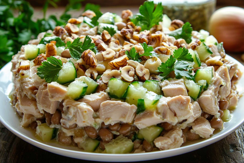 Слоеный салат «Бандерас» на Новый год: простой рецепт