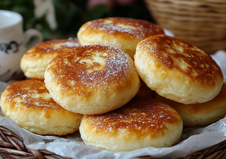 Полстакана кефира — и завтрак на столе! Очень вкусные и мягкие пышки-таратушки