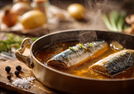 Засаливаем скумбрию в луковой шелухе! Рыба будет, как копченая!