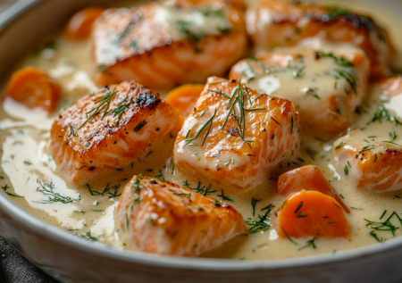 Ленивый ужин — горбуша в сметане на сковороде: рыбка по этому рецепту получается необыкновенно нежная, сочная и вкусная .