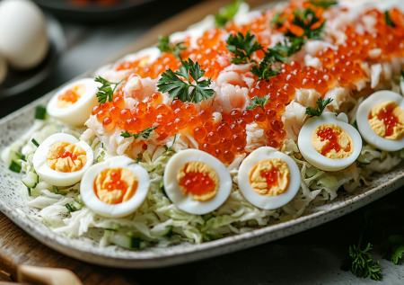 Салат «Морская фантазия»: как удивить гостей на Новый год без лишних хлопот