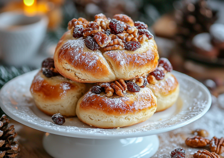 Семья подсела на эту вкуснятину! Творожные булочки «Лилии» с орехами и изюмом. Простая и вкусная выпечка к чаю