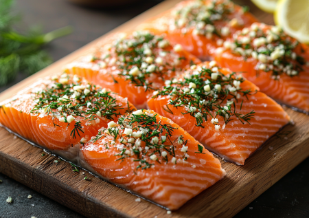 Быстрый посол горбуши: готовлю нежную рыбу с луком и пряностями для бутербродов