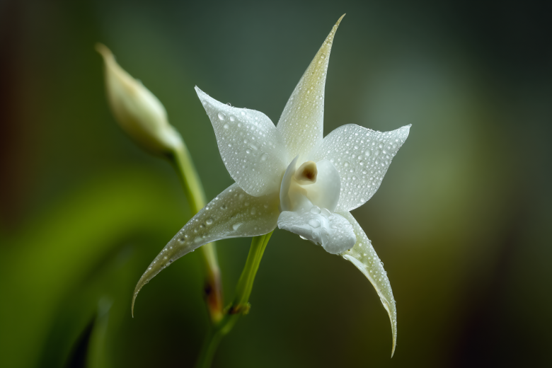 Орхидея Ангрекум из Мадагаскара в представлении ИИ