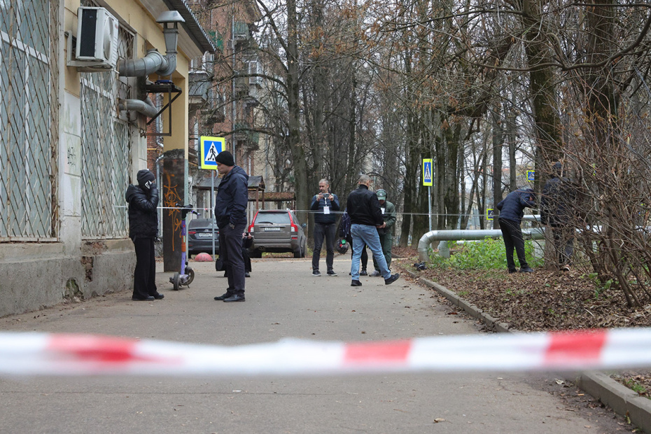 Следственные действия на месте взрыва в Красногорске