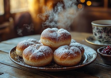 Пышки на сметане — замешиваем за 5 минут: сочетают в себе воздушность оладий и румяную корочку пончиков