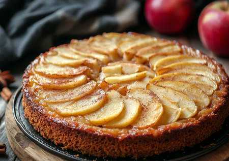 Шесть яблок и щепотка корицы — готовлю пирог для лентяев без замеса теста за 30 минут