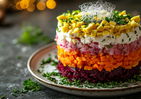 Салат из простых продуктов «Генерал»: интересная закуска на Новый год, на которую не нужно много времени