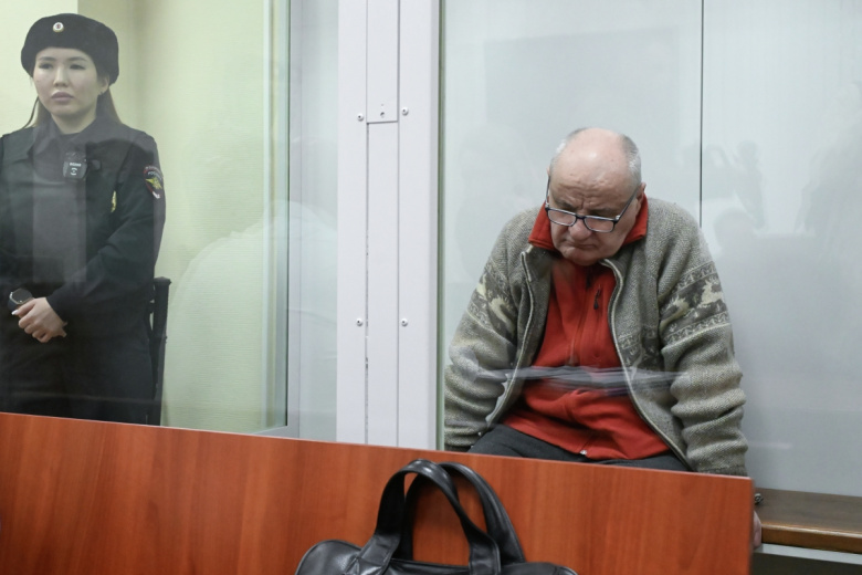 Бывший заместитель министра обороны РФ Павел Попов на заседании 235-го гарнизонного военного суда в Москве