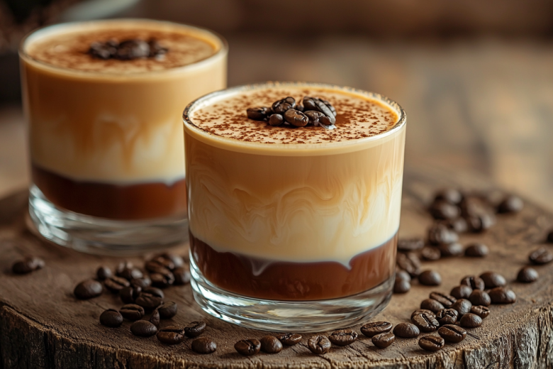 Молочно-кофейное желе: простой десерт с желатином