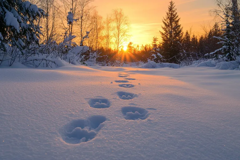 Повадки и следы: как выследить зайца-русака по первопутку