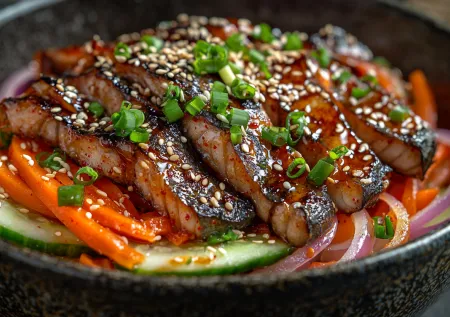 Скумбрия по-корейски с морковью и огурцом — пальчики оближешь!